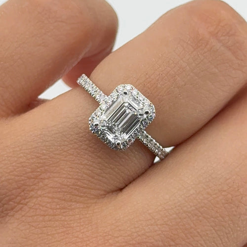 Diamante laboratorio Esmeralda 1.35cts