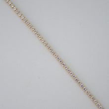 Cargar imagen en el visor de la galería, Pulsera con zirconias en oro amarillo 14k.