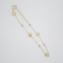Cargar imagen en el visor de la galería, Pulsera corazones en oro combinado 14k.