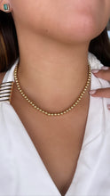 Cargar imagen en el visor de la galería, Gargantilla de bolitas en oro amarillo 14k.