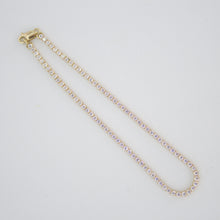 Cargar imagen en el visor de la galería, Pulsera con zirconias en oro amarillo 14k.