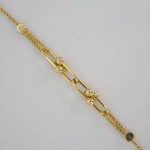 Cargar imagen en el visor de la galería, Pulsera eslabones en oro amarillo 14k.