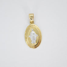 Cargar imagen en el visor de la galería, Medalla Virgen milagrosa en oro combinado 14k.
