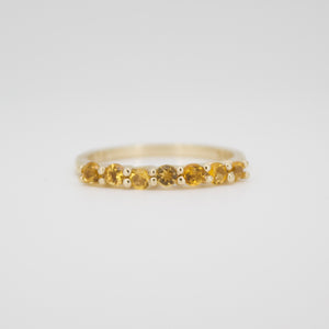 Churumbela en oro amarillo 14k con citrino.