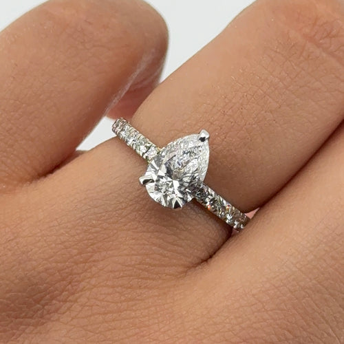 Diamante laboratorio Pera 1.22cts