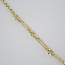 Cargar imagen en el visor de la galería, Pulsera eslabones en oro amarillo 14k.