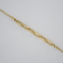 Cargar imagen en el visor de la galería, Pulsera eslabones en oro amarillo 14kñ