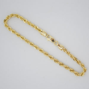 Pulso torsal en oro amarillo 14k.