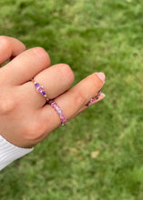 Cargar imagen en el visor de la galería, Churumbela en oro rosa 14k con zafiros.