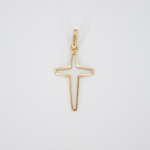 Cruz en oro amarillo 14k