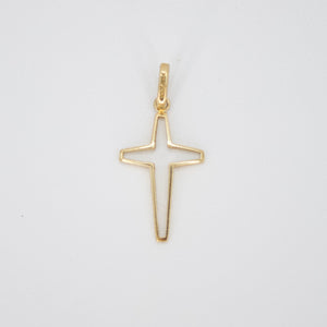 Cruz en oro amarillo 14k