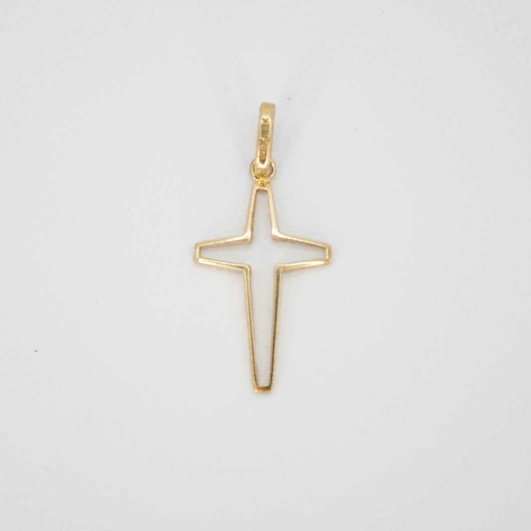 Cruz en oro amarillo 14k