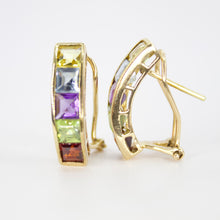 Cargar imagen en el visor de la galería, Juego en oro amarillo 14k con piedras naturales.