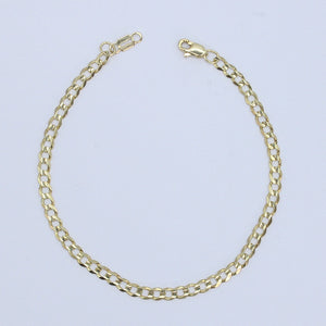 Pulso cubano en oro amarillo 14k.