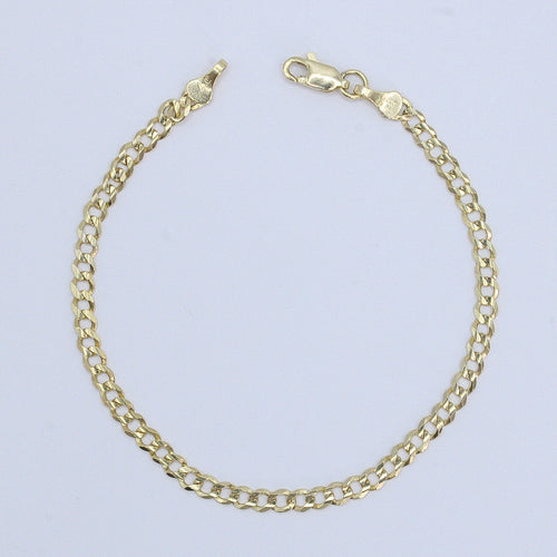 Pulso cubano en oro amarillo 14k.