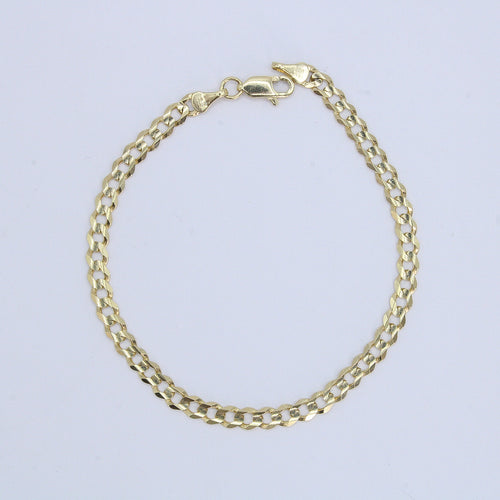 Pulso cubano en oro amarillo 14k.