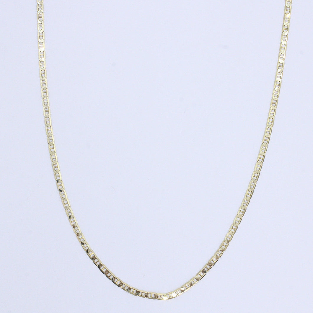 Cadena tipo guchi en oro amarillo 14k.