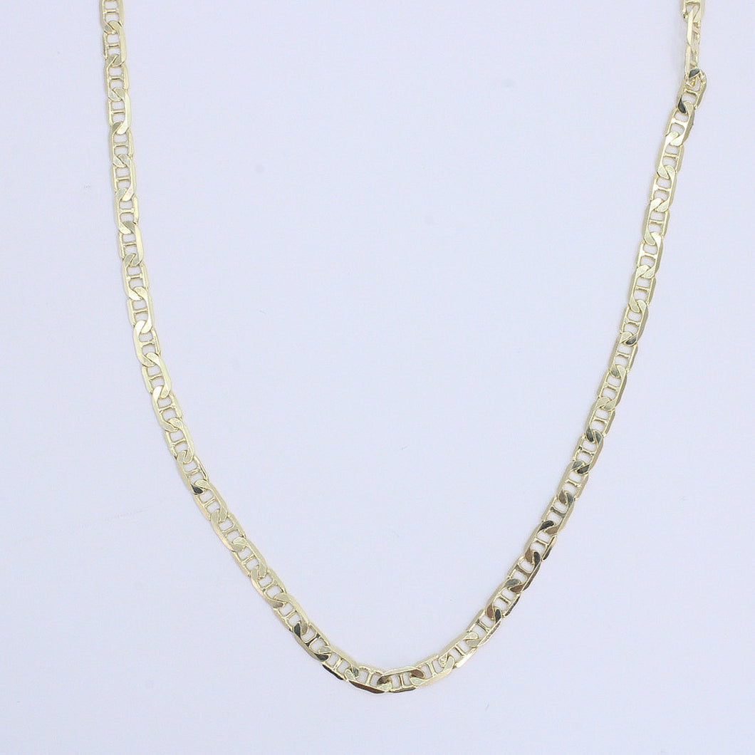 Cadena tipo guchi en oro amarillo 14k.